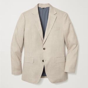 BONOBOS Italian Stretch Linen Suit Jacket, Size 38S | Slim Fit